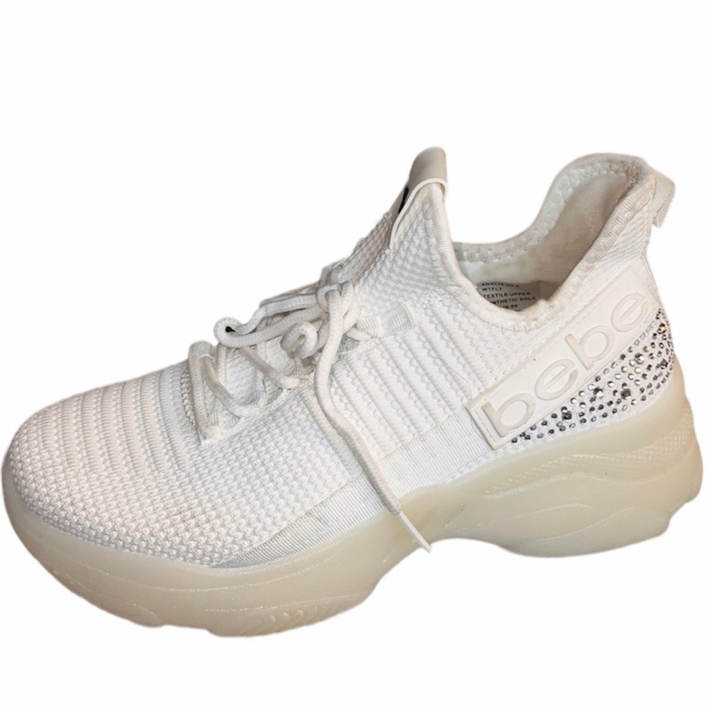 Brand Bebe ,white pair ,diamonds
